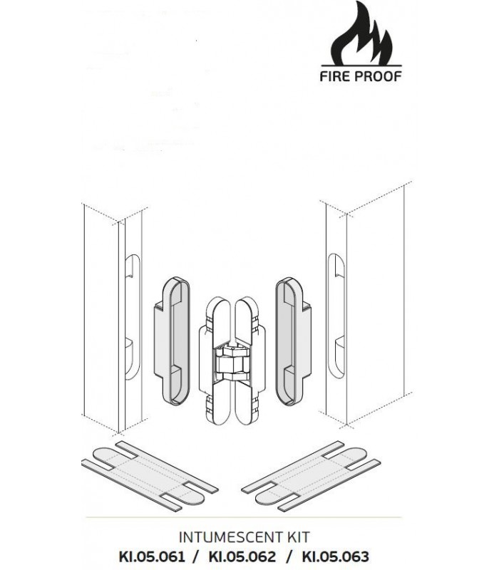Kit intumescent pour paumelles série Coplan - IGS Déco