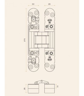 Paumelle 3D ajustement COPLAN 165