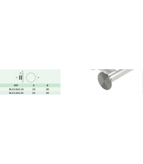Embout décoratif pour tube Ø 19 ou 25 mm Embout décoratif pour tube Ø 19 ou 25 mm