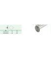 Embout décoratif pour tube Ø 19 ou 25 mm Embout décoratif pour tube Ø 19 ou 25 mm