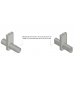 Embase rectangulaire pour tube ovale ou tube rond Embase rectangulaire pour tube ovale ou tube rond
