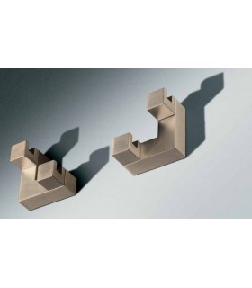 Patère Equerre nickel satiné