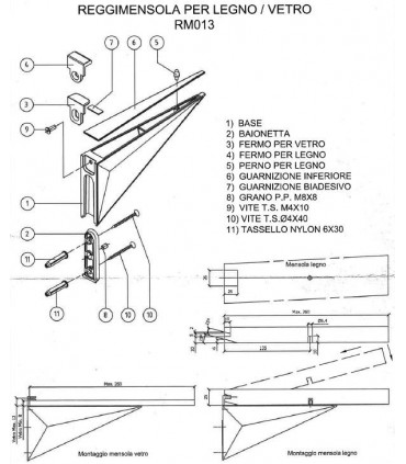 Console support étagère SHARP par Giuseppe BAVUSO