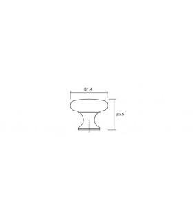 Poignée bouton DUKE 0393 par Viefe Poignée bouton DUKE 0393 par Viefe