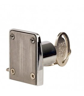 Serrure de vitrine à coller pour porte de vitrine en verre Serrure de vitrine à coller pour porte de vitrine en verre
