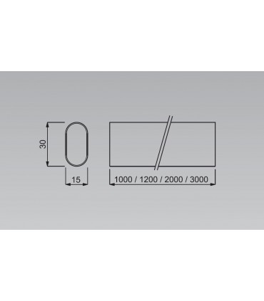 Tube de penderie décoratif en aluminium strié
