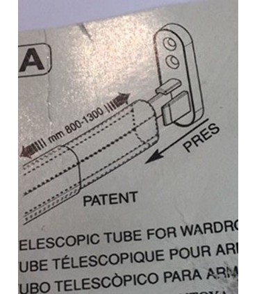 Tube de penderie télescopique