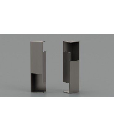 Poignée à encastrer série Did.4257 pour porte en bois