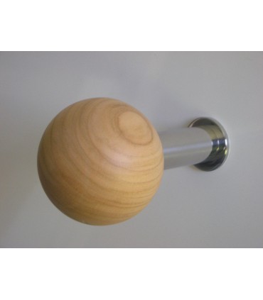 Patère boule bois