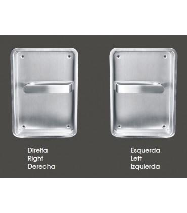 Poignée cuvette à droite et à gauche