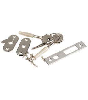 Serrure porte coulissante en bois ou alu ouverture avec clé 