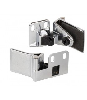 Charnière intermédiaire a blocage pour porte en verre d'épaisseur maxi 6 mm Charnière intermédiaire a blocage pour porte en verre d'épaisseur maxi 6 mm