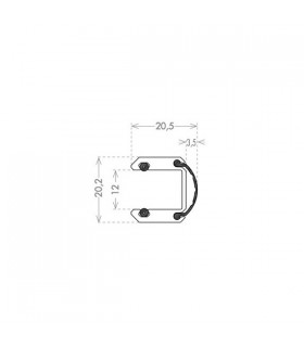 Profil Glass frame montage sans silicone Profil Glass frame montage sans silicone