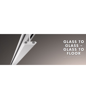 Profil Glass to glass montage sans silicone Profil Glass to glass montage sans silicone