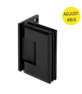 Charnière sur platine déportée ajustable pour porte de douche en verre Charnière sur platine déportée ajustable pour porte de douche en verre