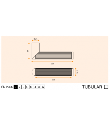 Paire de poignée Link Silver Collection 442