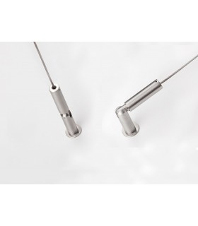 Fixation haute ou basse orientable pour câble Ø 3 mm Fixation haute ou basse orientable pour câble Ø 3 mm