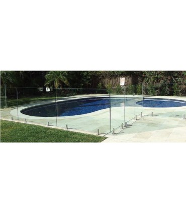 Pince à verre de sol série Vista ronde 300