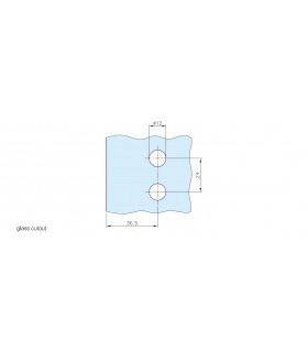Charnière carrée pour porte en verre fixation contre mur Charnière carrée pour porte en verre fixation contre mur