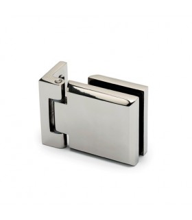 Charnière carrée pour porte en verre fixation contre mur Charnière carrée pour porte en verre fixation contre mur
