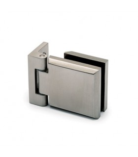 Charnière carrée pour porte en verre fixation contre mur Charnière carrée pour porte en verre fixation contre mur