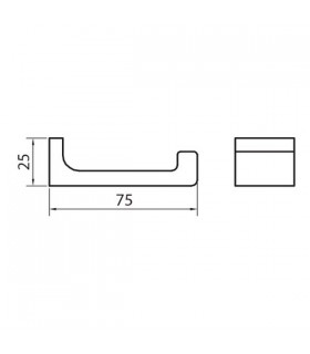 Patère simple ou double série Valencia VBA904 Patère simple ou double série Valencia VBA904