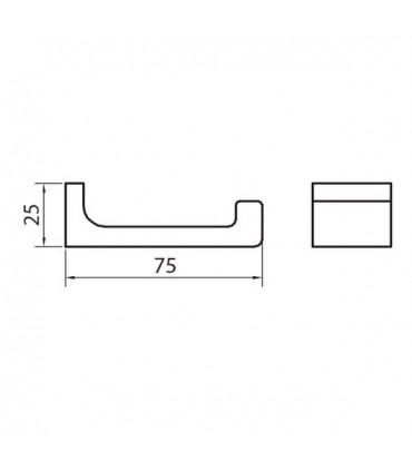 Patère simple ou double série Valencia VBA904