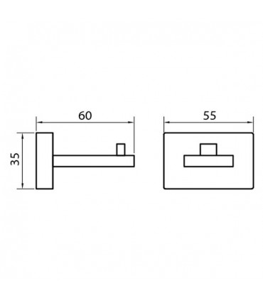 Patère simple ou double série Valencia VBA902