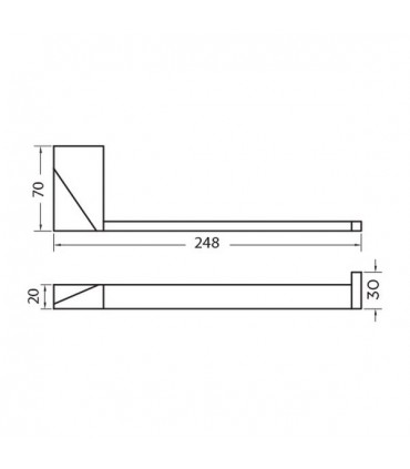 Petit porte serviette ouvert série Valencia VBA906