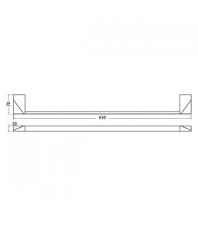 Porte serviette 450 ou 600 mm série Valencia VBA906 Porte serviette 450 ou 600 mm série Valencia VBA906