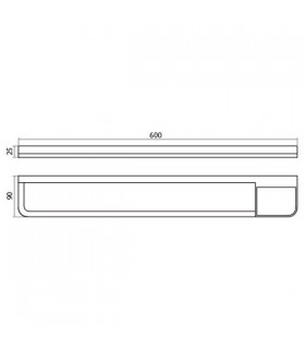 Porte serviette 450 ou 600 mm série Valencia VBA904 Porte serviette 450 ou 600 mm série Valencia VBA904