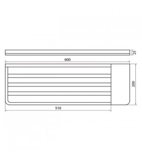 Rack étagère porte serviette série Valencia VBA904 Rack étagère porte serviette série Valencia VBA904
