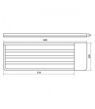 Rack étagère porte serviette série Valencia VBA904