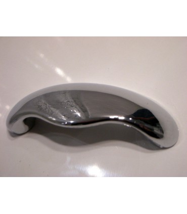 Poignée cuvette série Shell chromé brillant