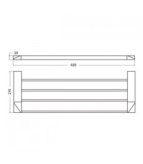 Rack étagère porte serviette série Valencia VBA906 Rack étagère porte serviette série Valencia VBA906