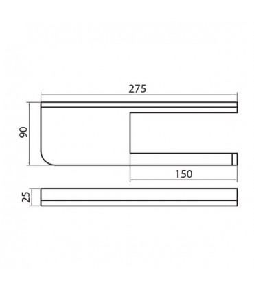 Porte rouleau papier wc fixation murale série Valencia VBA904