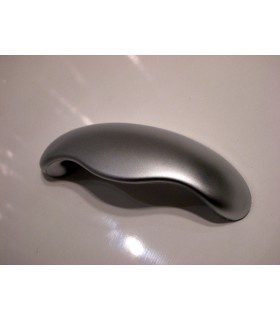 Poignée cuvette série Shell argent mat