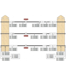 EASY KIT 27/30 MONTAGE TRAVERSANT ENTRE POTEAUX BOIS EASY KIT 27/30 MONTAGE TRAVERSANT ENTRE POTEAUX BOIS