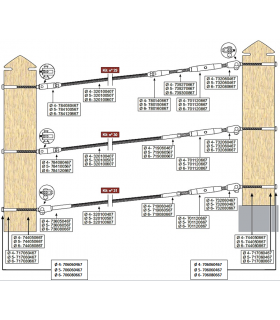 EASY KIT 27/30 MONTAGE TRAVERSANT ENTRE POTEAUX BOIS EASY KIT 27/30 MONTAGE TRAVERSANT ENTRE POTEAUX BOIS