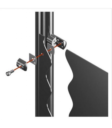 Pince à tôle montage sur tube rond