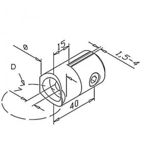 Pince à tôle montage sur tube rond