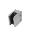 Pince a verre à talon plat - modèle Square - Inox aisi 304 Pince a verre à talon plat - modèle Square - Inox aisi 304