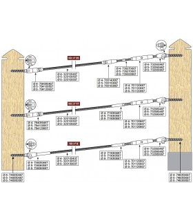 EASY KIT 16/17 MONTAGE NON TRAVERSANT ENTRE POTEAUX BOIS EASY KIT 16/17 MONTAGE NON TRAVERSANT ENTRE POTEAUX BOIS