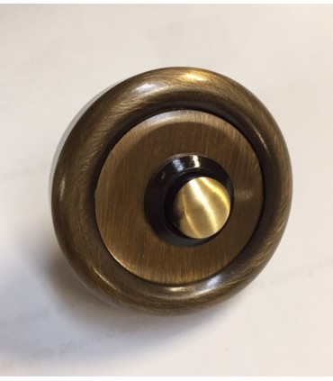 Bouton de sonnette rond avec fixation invisible
