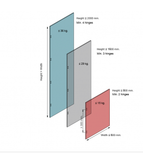Charnière EASY pour porte bois ou verre Charnière EASY pour porte bois ou verre