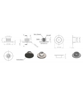 Cabochon EASY pour porte bois ou verre Cabochon EASY pour porte bois ou verre