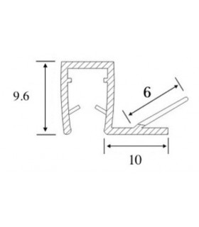 Joint d'étanchéité verre sur verre à 90° série S.5704 Joint d'étanchéité verre sur verre à 90° série S.5704