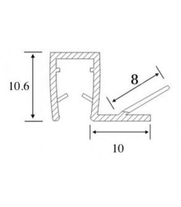 Joint d'étanchéité verre sur verre à 90° série S.5704