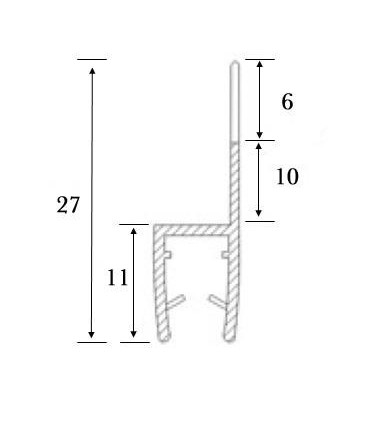 Joint d'étanchéité verre sur verre 180° série S.5705