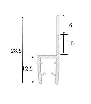 Joint d'étanchéité verre sur verre 180° série S.5705